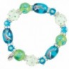 Clementine Design Kate & Macy Dreamy Dolphins Nautical Bracelet Painted Glass Beads Rhinestones - CB11769MQ7F