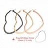 Hoop Earrings- Gold Plated Stainless Steel 4 Pairs Large Surgical Steel hoops 60mm 2.4inch - CL1899XXO6O