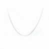 Millardo Jewelry Basic Collections 1.2mm Wide 18K White Gold Ultra Slim Rope Chain Necklace (22 Inches) - CS12C5VQUAL