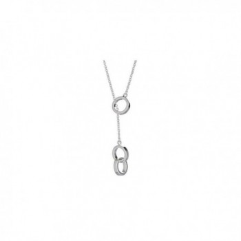 Interlocking Circles Lariat Necklace - CT17WU0SX06