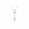 Interlocking Circles Lariat Necklace - CT17WU0SX06