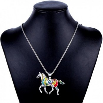 DianaL Boutique Colorful Pendant Necklace