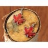 Danforth Maple autumn Pewter Earrings