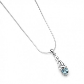 Sterling Triquetra Endless Pendant Necklace