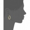 Nicole Miller Baguette Gold Earrings