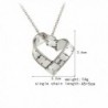 Kebaner Retro Silver Heart Shaped Ruler Pendant Necklace Rotating Ruler Teacher Gift - Silver - CT17YQRUNU6