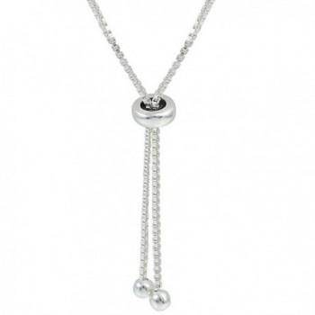 Sterling Silver Adjustable Tennis Bracelet