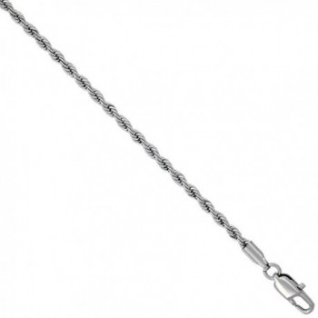 Surgical Steel Rope Chain 1/8 inch wide- available sizes 16- 18- 20- 24- 30 inch - CI11C74AF4J