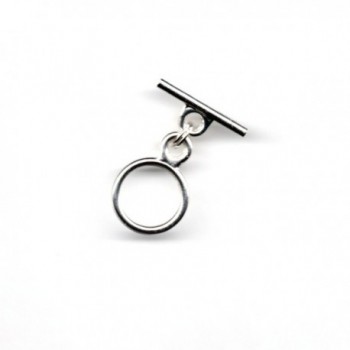 Silver Plated 14MM Toggle Ring & Bar Necklace Extender 1" - 12" - Nickel Free - C3124LPU0YR