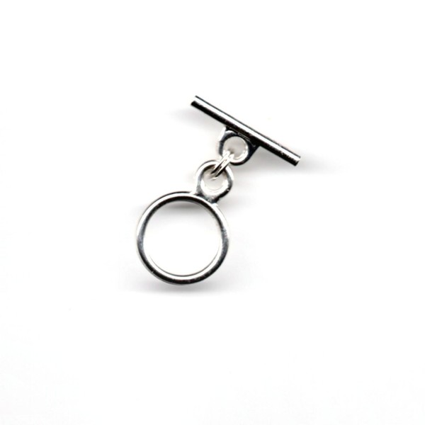 Silver Plated 14MM Toggle Ring & Bar Necklace Extender 1" - 12" - Nickel Free - C3124LPU0YR