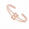 Tie the Knot Bracelet Rose Gold Love Knot Bracelet Maid of Honor Gift Bridesmaid Jewelry - Rose Gold - CA1876Z5QSG