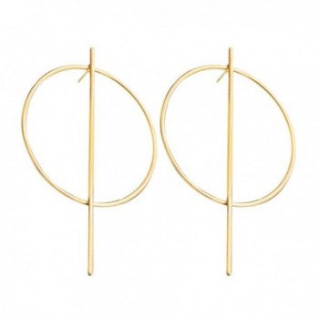 T Stage Show Simple Exaggerated Big Earring Female Earrings - CF1833IQQKS