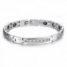 Titanium Steel Magnetic Therapy Link Bracelet - CS12EEUKP17