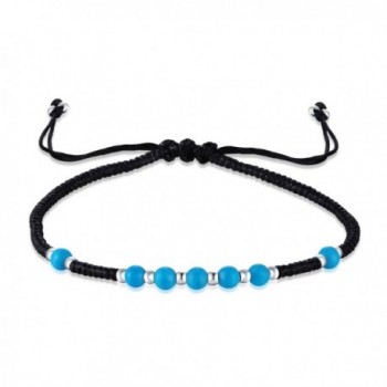 MBLife Gemstone Macrame Adjustable Bracelet in Women's Link Bracelets