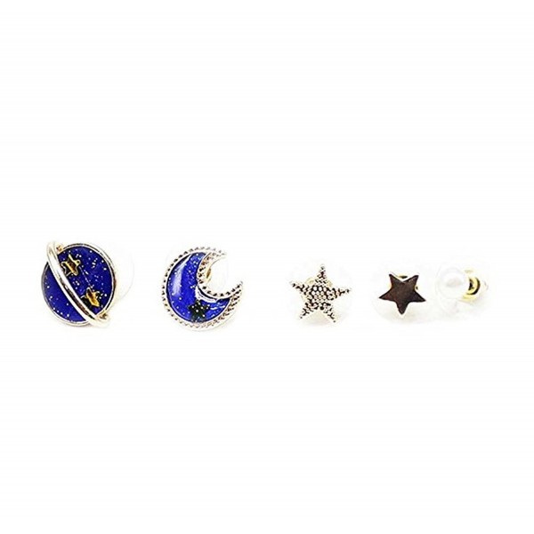 CutieJewelry Planet Star Moon Jupiter Astrology Space Earring 5 Different Earrings - CM184HQSE4G