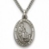 Sterling Silver Oval Saint Matthew Patron of Accountants and Bankers Medal- 7/8 Inch - CK12FSWH1AR