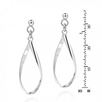 Handcrafted Teardrop Sterling Silver Earrings in Women's Drop & Dangle Earrings