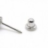 Sterling Simulated February Birthstone Earrings