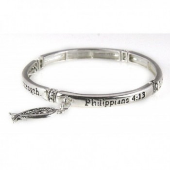 4030889 Philippians 4:13 Stretch Bracelet I Can Do All Things Through Christ Scripture - C011DRPHOCT