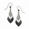 Adajio by Sienna Sky Black White 3-part Necktie Earrings 7374 - C411E5EUGLH