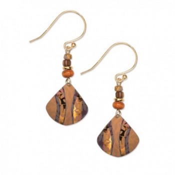 Holly Yashi Painterly Earrings- Hypoallergenic Jewelry- Made in California - Amber - CW185H4SO7Q
