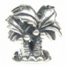Sterling Silver Palm Tree Beach European Style Bead Charm - C71180W3OCX