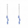 Desimtion Earrings Swarovski Silver Jewelry - Blue - CZ18966IOOX