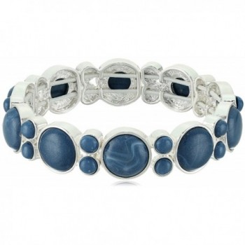 Napier Silver-Tone and Stretch Bracelet - Blue - CR12O295P4Q