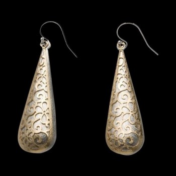 Takobia Scratched Flashed Teardrop Pendants