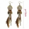 Vintage Feather Pendant Earring Earrings