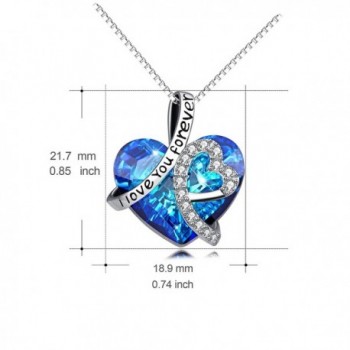 Necklace Sterling Swarovski Anniversary Girlfriend in Women's Pendants