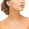 Sterling Silver Simulated Amethyst Necklace