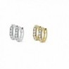 Huggie Earrings Surgical Children Zirconia - gold-silver - C3187CZCW9U