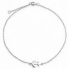 Bling Jewelry Nautical Anchor Adjustable Sterling Silver Anklet 9in - CE11LDQKDXB