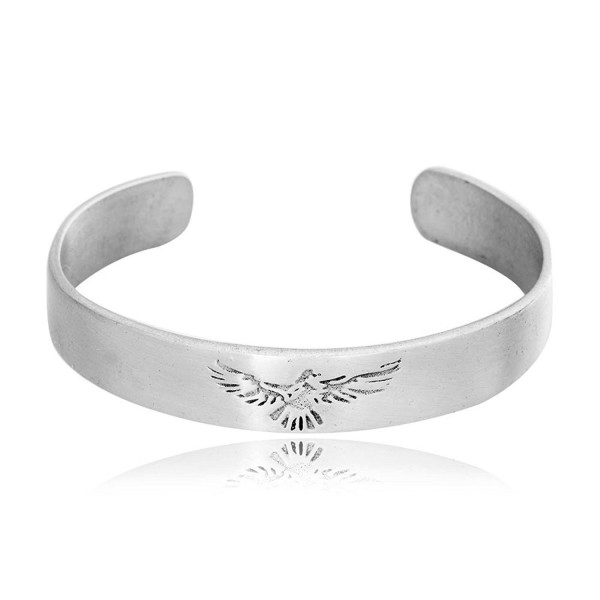 Dan's Jewelers Classic Phoenix Bird Firebird Bracelet- Fine Pewter Jewelry - CW11176H2J5