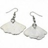 Silver-Plated Ginko Leaf Earrings - CU118R6VS9D