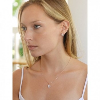 Mariell Dainty Zirconia Necklace Earrings in Women's Jewelry Sets