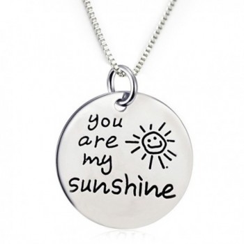 You Are My Sunshine Pendant Necklace (18" chain included) - CE12MDYEPXF