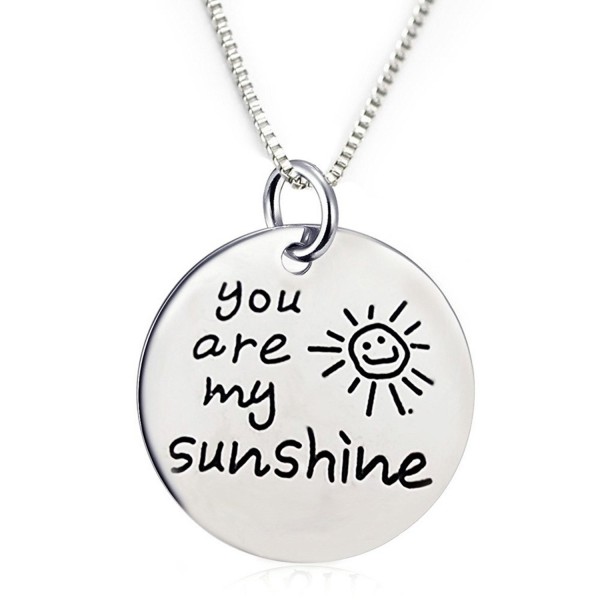 You Are My Sunshine Pendant Necklace (18" chain included) - CE12MDYEPXF