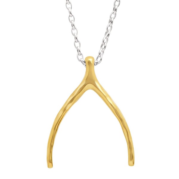 Silpada 'Wishbone' Sterling Silver and Brass Necklace- 36" - CG12N76WXI2