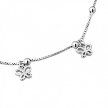 CoolJewelry Sterling Silver Butterfly Bracelet