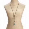 Handmade Lariat Turquoise Necklace Pendant