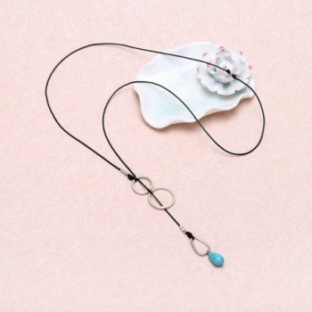 Handmade Lariat Turquoise Necklace Pendant in Women's Y-Necklaces