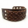 APECTO Jewelry Leather Wristband Bracelet in Women's Link Bracelets