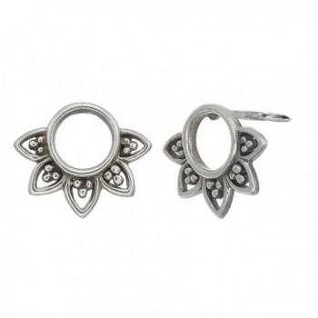 Boma Sterling Silver Balinese Filigree Circle Stud Earrings - CW187C8YSDT