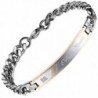 Flongo Matching Stainless Engagement Bracelets - Bronze- For Womens - CV11RLEBBS5