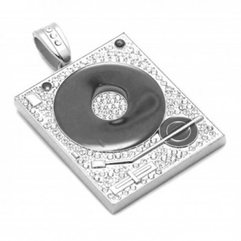 phonograph pendant necklace stainless titanium in Women's Pendants