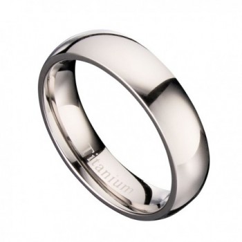 MJ Polished Titanium Wedding Comfort