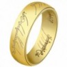 The One Ring: Yellow Gold Finish Stainless Steel - CM11N5CEIU5