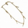 Figa Hand Charm Anklet 18k Gold Plated Anklet Foot Jewelry Chain - Figa Hand 10 inch Anklet - CU12F35HAE1